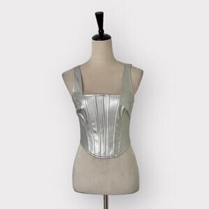 Japna Corset Top Silver